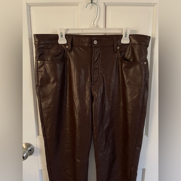 NWOT GAP Vintage Slim High Rise Leather Pants - Picture 7 of 10